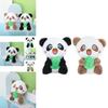 Cute Panda Plush Keychain Premium Snow Mink Fur Animal Figure Bag Pendant