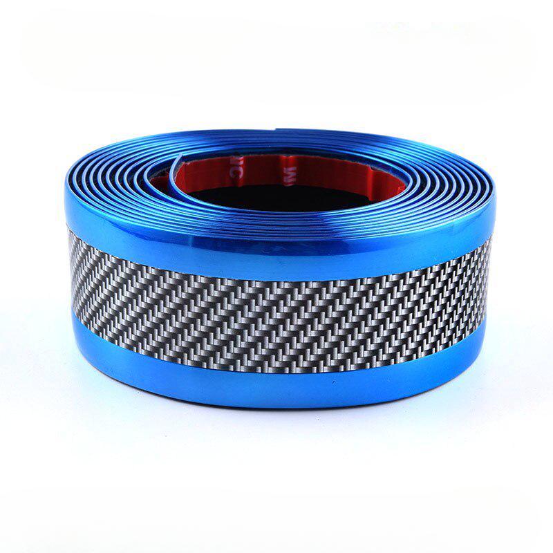 1M Carbon Fiber Rubber Styling Car Stickers Door Sill Protector Goods Accessories Carbon Door Sill for Car Accessories