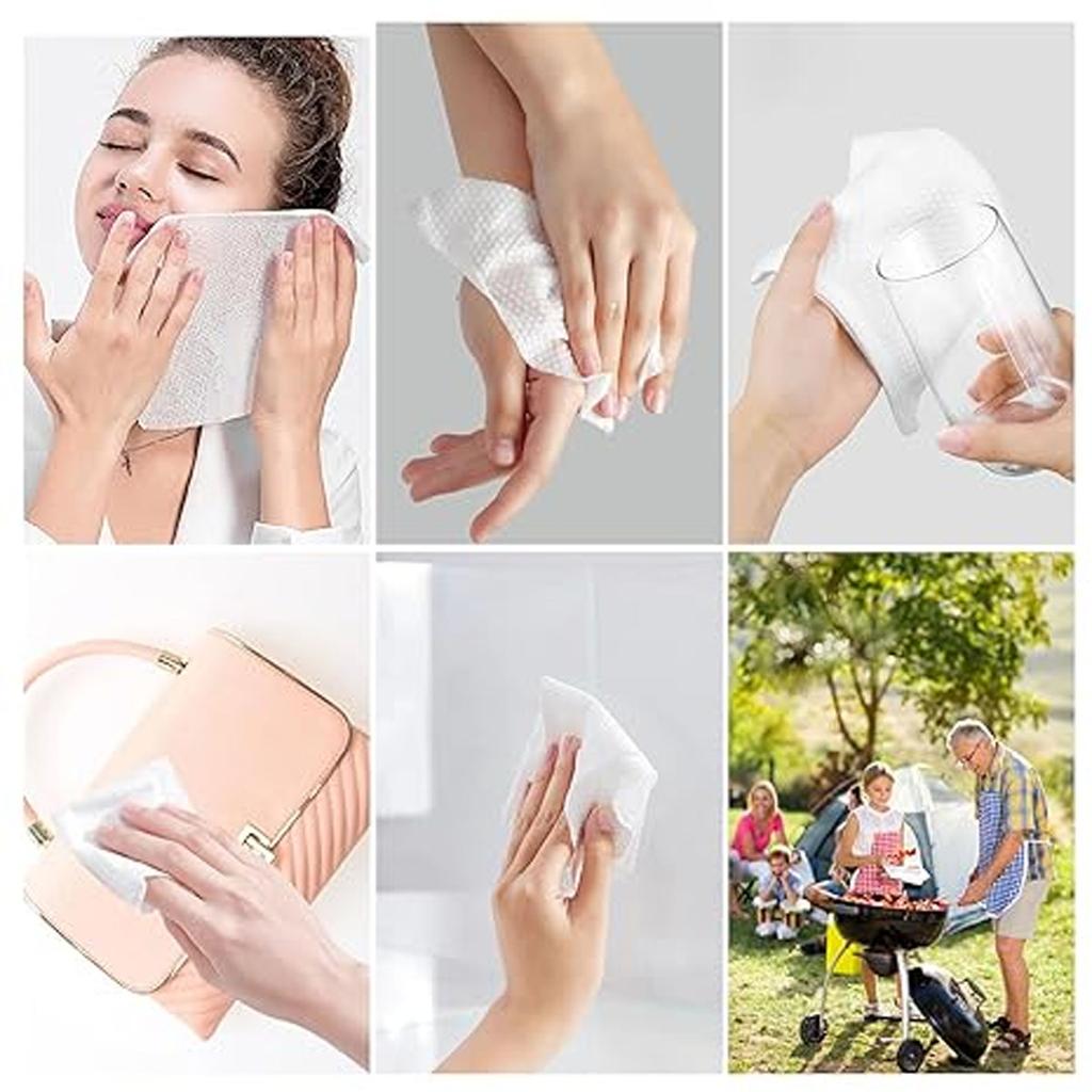 Portable Compressed Face Towel Highly Absorbent Natural Plant Fiber Towel A Must-Have Compressed Towel For Travel 20pcs/Bag