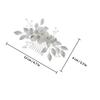 Wedding Headdress Crystal Hair Comb Bridal Flower Shape Exquisite Design Comfortable Durable Stylish Headwear for Brides