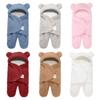 Warm Newborn Swaddle Wrap Imitation Berber Fleece Baby Blanket Newborn Baby Sleeping Bag  Infant
