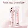 Waterproof Electric Women's Double Head Shaver for Bikini, Underarms, and Intimate Areas