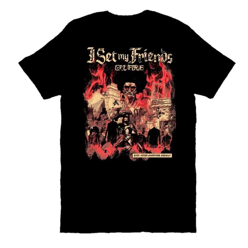 SALE Vtg I Set My Friends On Fire For fans Cotton Black S 5XL T Shirt Unisex
