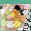 Biu Charming Plush Biu Animal Head Keychain Colorful Cartoon Pendant Keychain