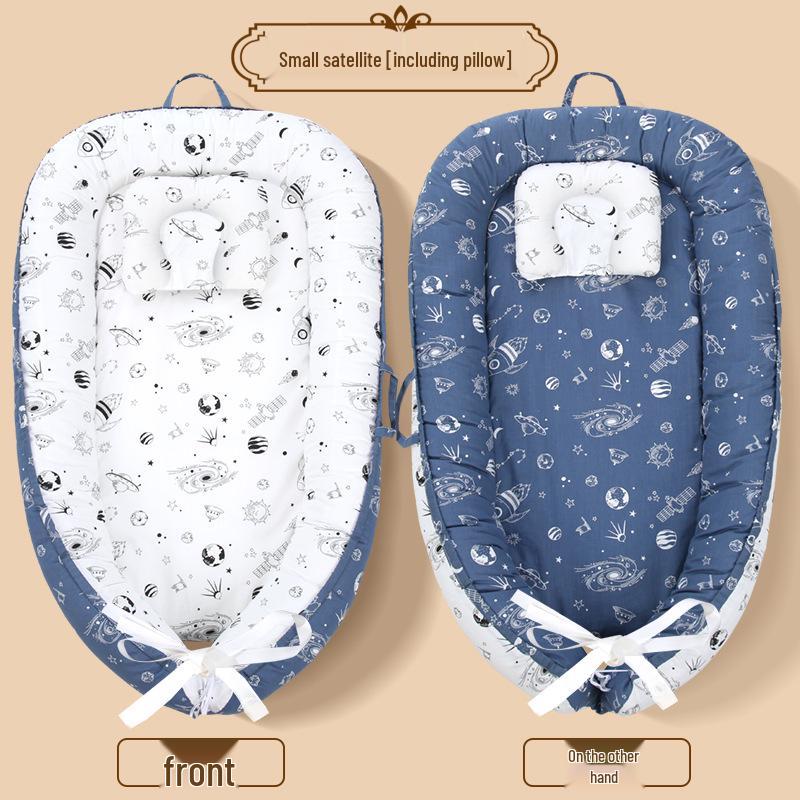Pure Cotton Portable Anti-Pressure Baby Pillow & Bed Nest