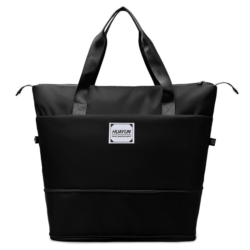 Large capacity portable sports fitness bag dry and wet separation yoga bag short business trip foldable travel bag luggage bag