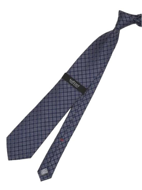 [Takakyu] Seven-fold Silk Check Pattern Regular Tie, 8.5cm width