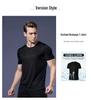 Men's European Size Bird's Eye Knit T-Shirt Set - Plain, Breathable, Quick-Dry, Short Sleeve, Round Neck, 3 Pieces