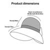 Fashion Uv Protection Woman'S Sun Hat Breathable Sun-Protective Bucket Hat Cute Bow Summer Fisherman Cap For Tourism Vacation