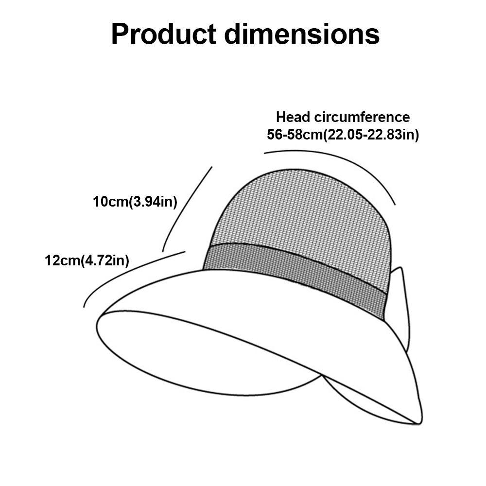 Fashion Uv Protection Woman'S Sun Hat Breathable Sun-Protective Bucket Hat Cute Bow Summer Fisherman Cap For Tourism Vacation