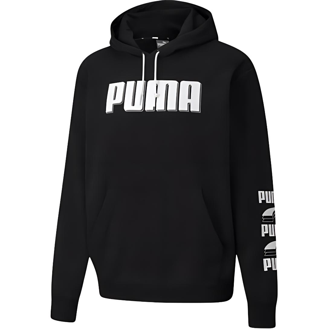 

Puma Color Block Hooded Sweatshirt Мужские топы Черный 582762-01 L