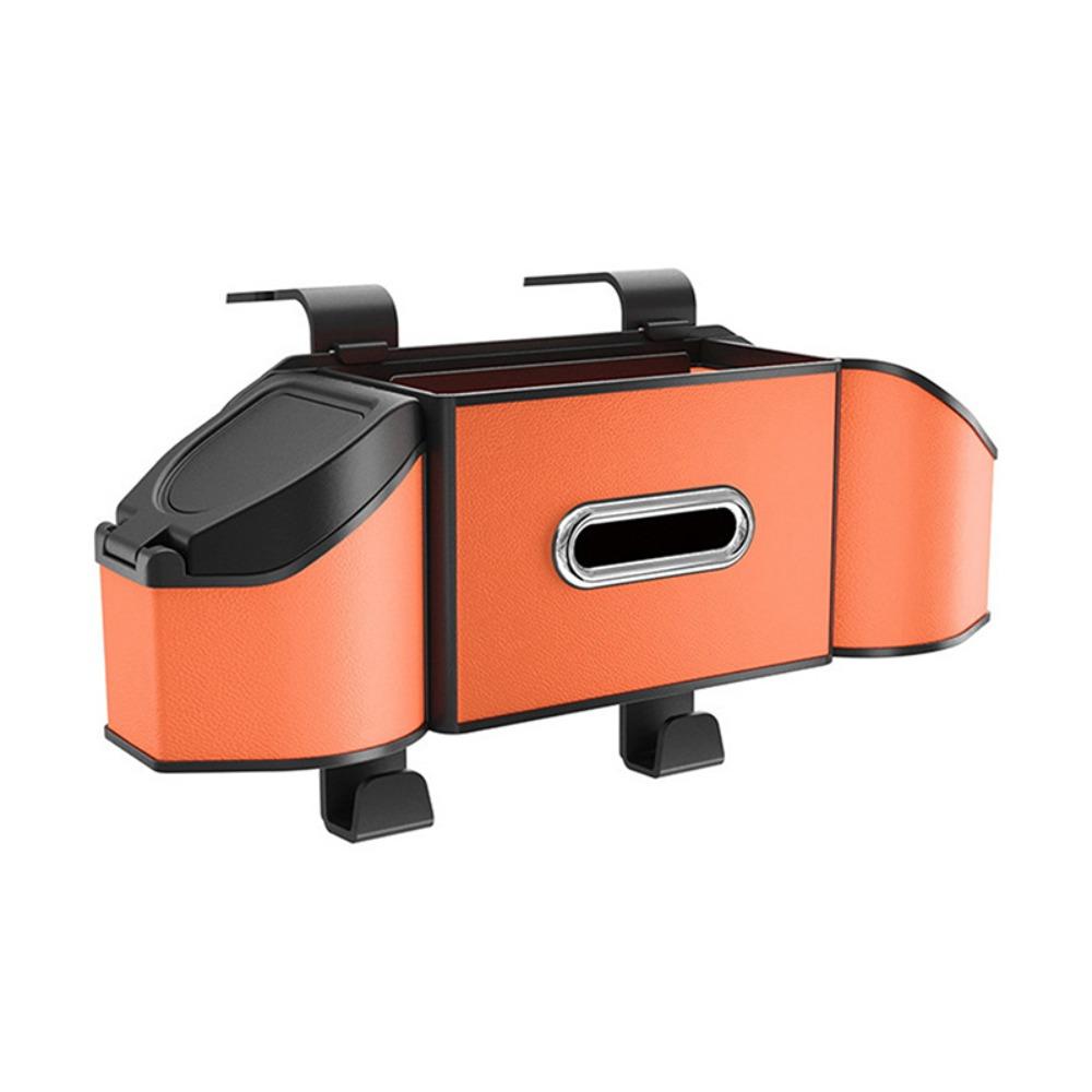 With Hook Auto Backseat Storage Box 7 In 1 Tissue Box Durable Trash Can  Auto Interior