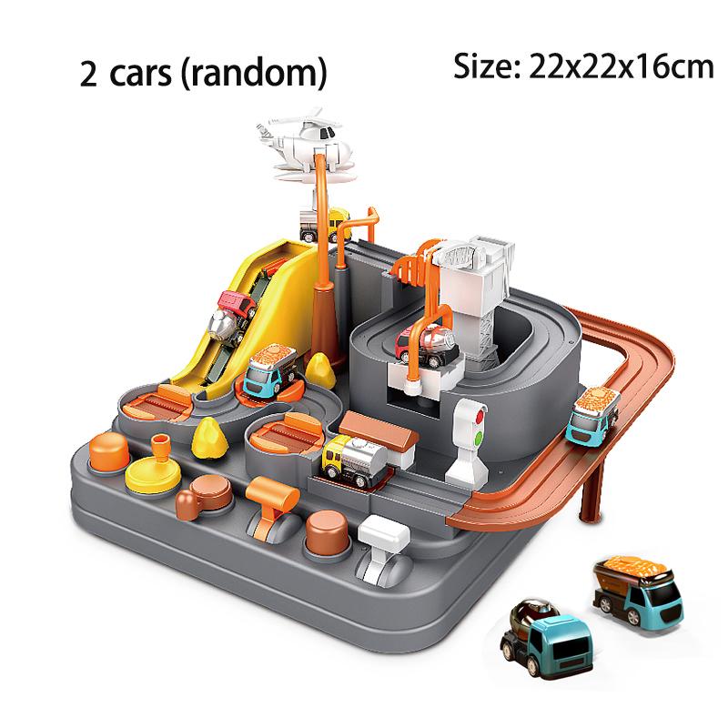 Racing Rail Car Model Train Track Adventure Game Animals Space Rocket Toys Children Educational Brain Mechanical Interactive
