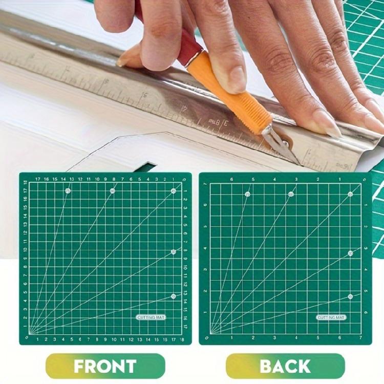 Wielofunkcyjna mata do cięcia, dwustronna, obrotowa deska do cięcia z siatką do rękodzieła, pikowania, szycia, scrapbookingu