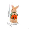 Bunny Figurine for Easter, Rabbit Sculpture Tabletop Decoration