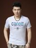 Ozhouzhan Trendy Men's Short Sleeve T-shirt Summer Trendy Brand Casual Round Neck Letter Hot Drilling Top Half Sleeve T-shirt Men