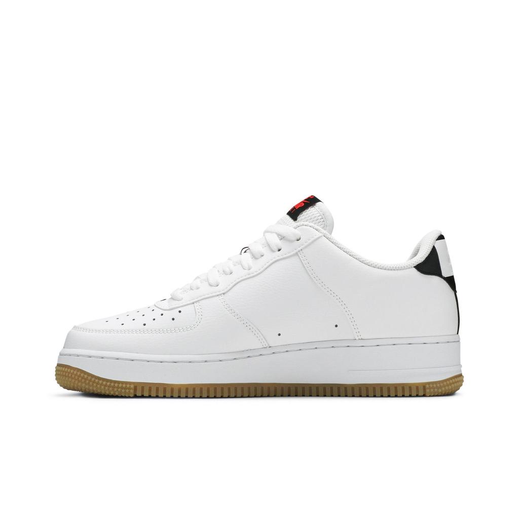 Nike Air Force 1 '07 LV8 'White Bright Crimson' (Unisex) White / Bright Crimson / Black / White Skate Shoes CT2298 101