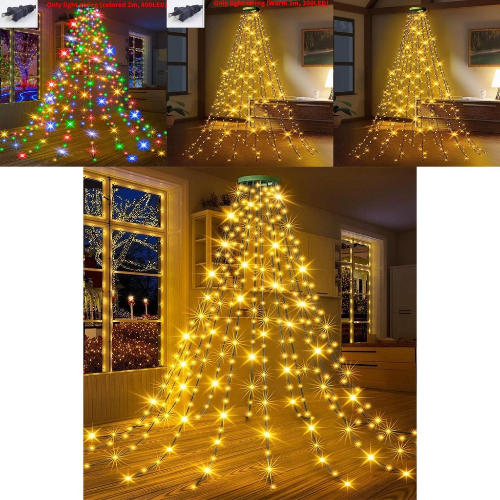 Christmas Tree Led Lights With Low Voltage Power For Festive Home Decor