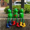 Charming Frog Ornaments For Outdoor Garden And Flowerpot Decoration Set Of Three