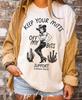 Keep Your Mitts Off My Bits Comfort Colors T-Shirt, Feminist Cowgirl Tee