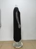Elegant Fall Maxi Dress With Pleated Design For Womens Office Wear