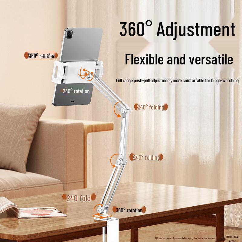 Universeller Faltbarer Aluminiumlegierung Desktop- & Nachttisch-Telefon-/Tablet-Ständer für Live-Streaming