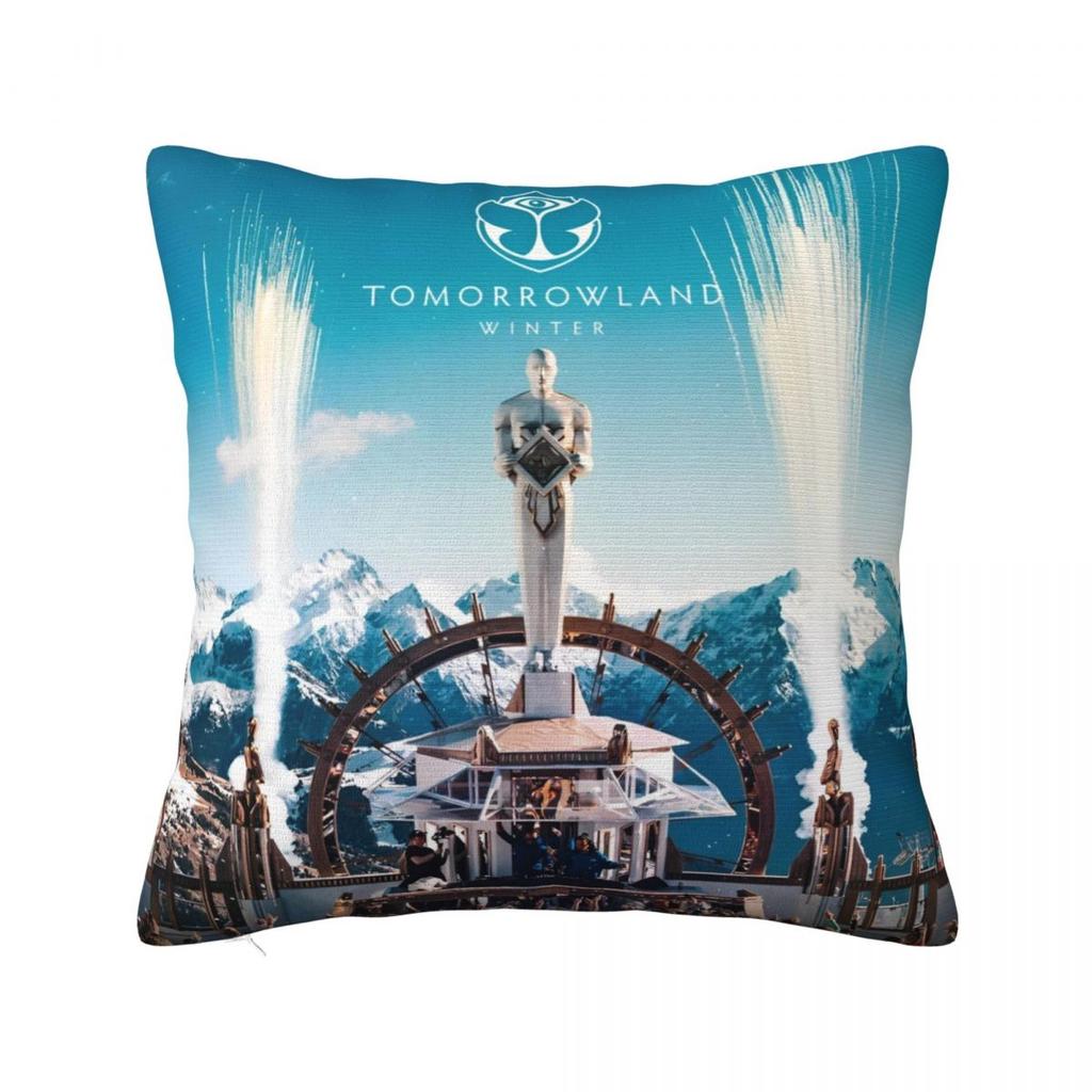 Tomorrowlandd Music Festival Pillow Case Butterfly Cushion Cover Awesome Zippered Decor Pillowcase For Sofa 45X45Cm