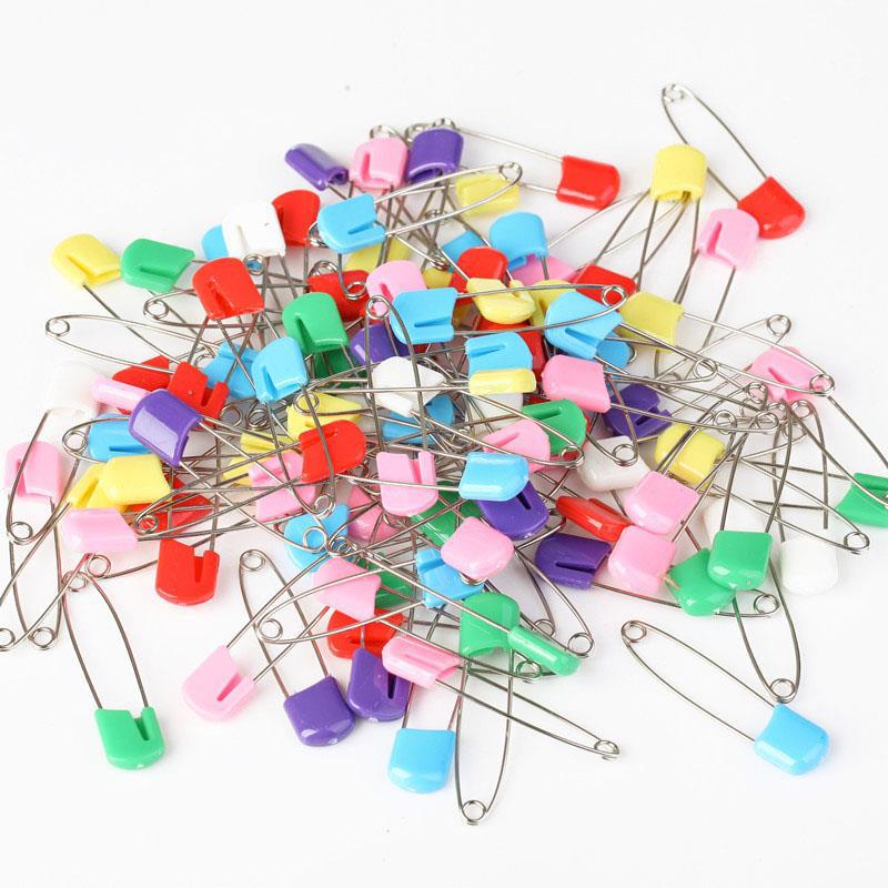 Colorful Safety Pins: 4cm & 5.5cm - Cartoon Plastic & Steel Wire