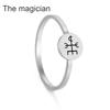 Dawapara Vintage Odin Symbol Ring Tribal Ancient Symbols Runes Wiccan Protection Amulet Finger Rings Stainless Steel Jewelry