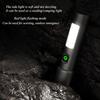 High Power Spotlight Long LED Flashlight with COB Side Light Aluminum Alloy Type-C Zoomable Ultra Bright Emergency Torch