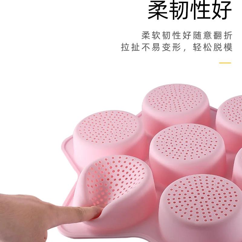 New Silicone Burger Baking Tray Breathable Hollow Burger Mold with Continuous Opening Silicone Bread Mold