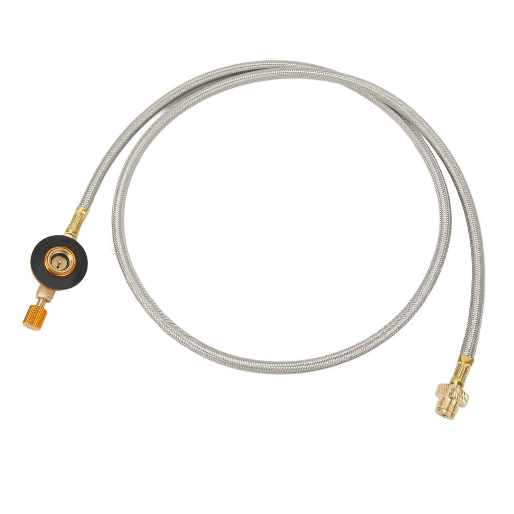 Flat Gas Tank Extension Tube Brass Stainless Steel Rubber Propane Extension Hose for Outdoor