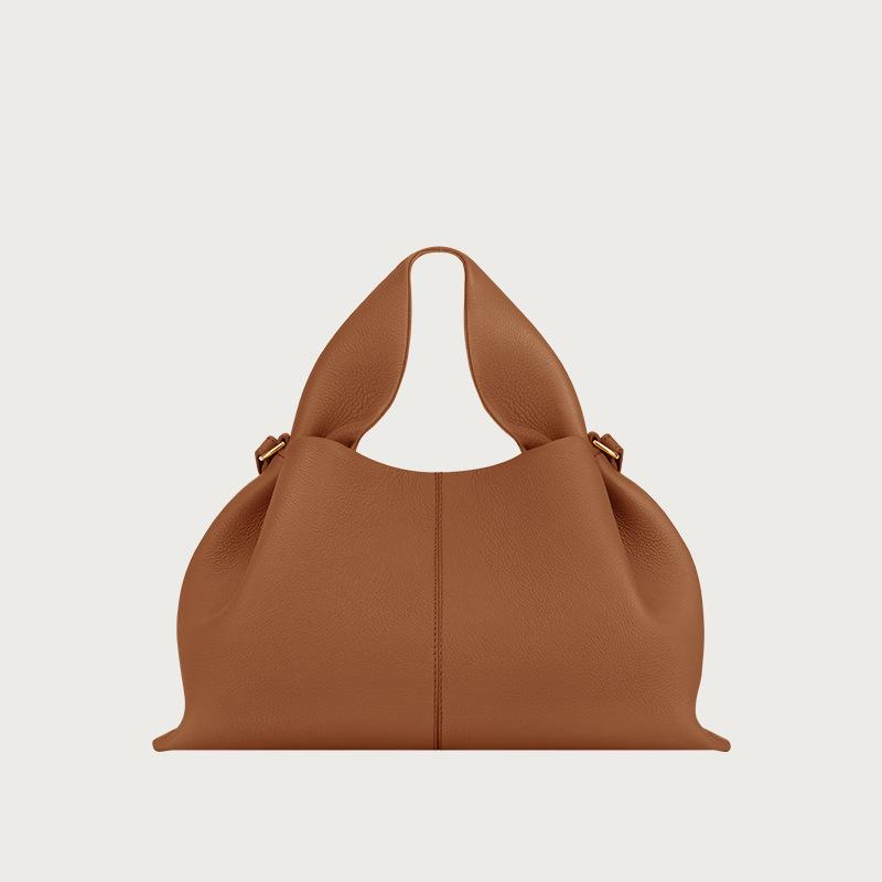 Fashionable Cloud Bag Luxurious French Genuine Leather Handbag Shoulder/Crossbody Women's Bag