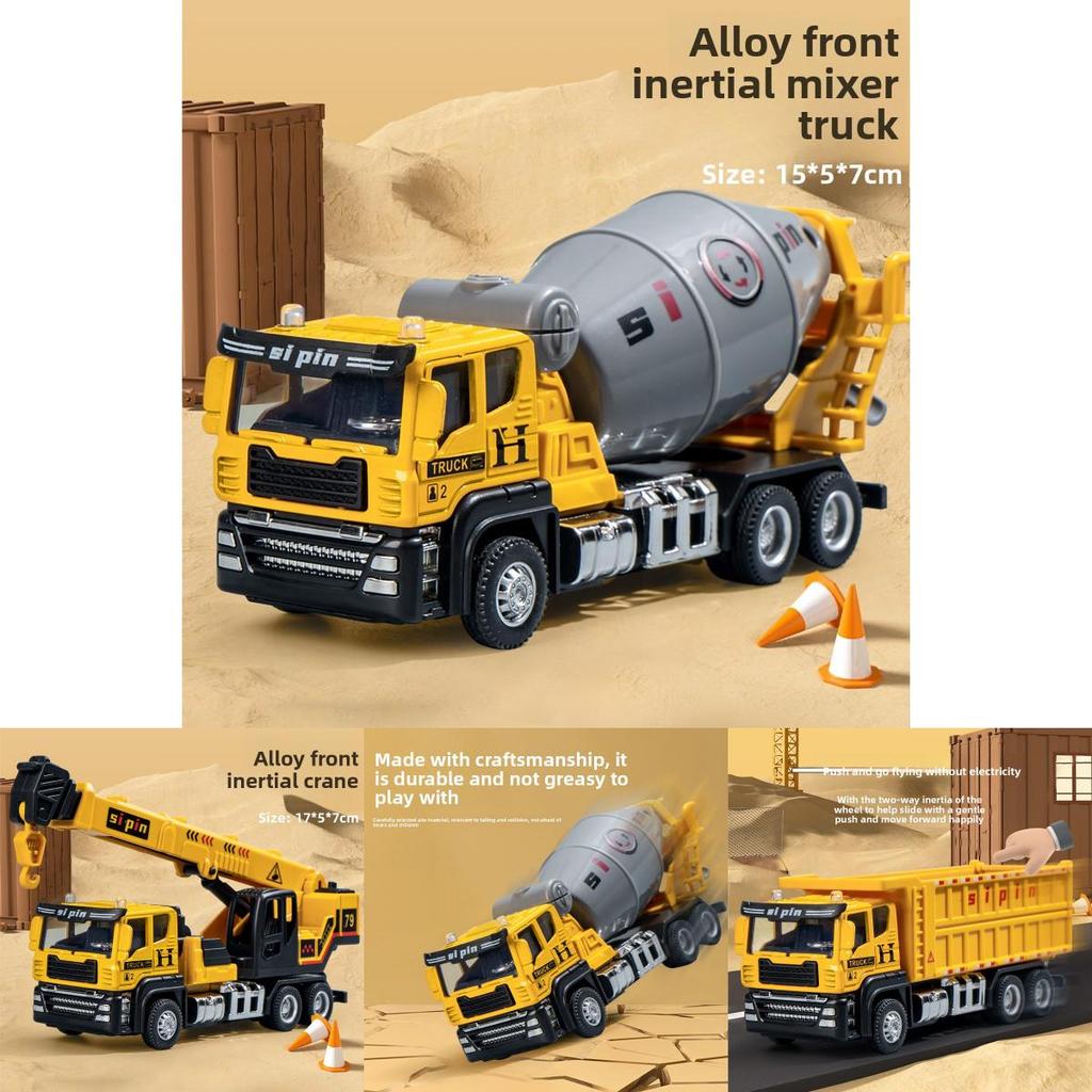Childrens Alloy Excavator Toy With Inertia Drive For Engineering Play And Handeye Coordination