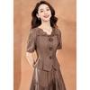 Women's Tencel Acetate Lace-Trim Skirt Set