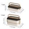 Leak-proof Food Container Single/Double Layer Food Storage Box Insulated Lunch Box  Student