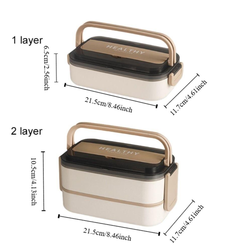 Leak-proof Food Container Single/Double Layer Food Storage Box Insulated Lunch Box  Student