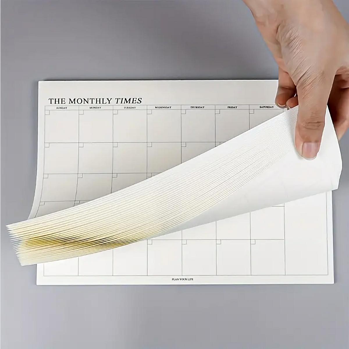 

Ежемесячный планер Расширенный календарь планирования, для офиса, дома, школы, бизнеса, Отличный органайзер, Домашняя организация, Чистый макет