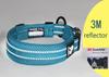Collier pour chien - Confortable - Nylon rembourré - Bande réfléchissante 3M - Taille XXL - Bleu Royal