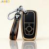 Tpu Car Key Case Cover Shell Fob For Ford Edge Fusion Mustang Explorer F150 F250 F350 Ecosport Protector Car Key Holder Keychain