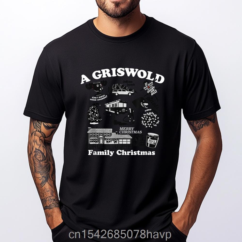 National Lampoon Christmas Vacation Full Rv Graphic T-shirt Classic Streetwear Printed Tshirt Casual