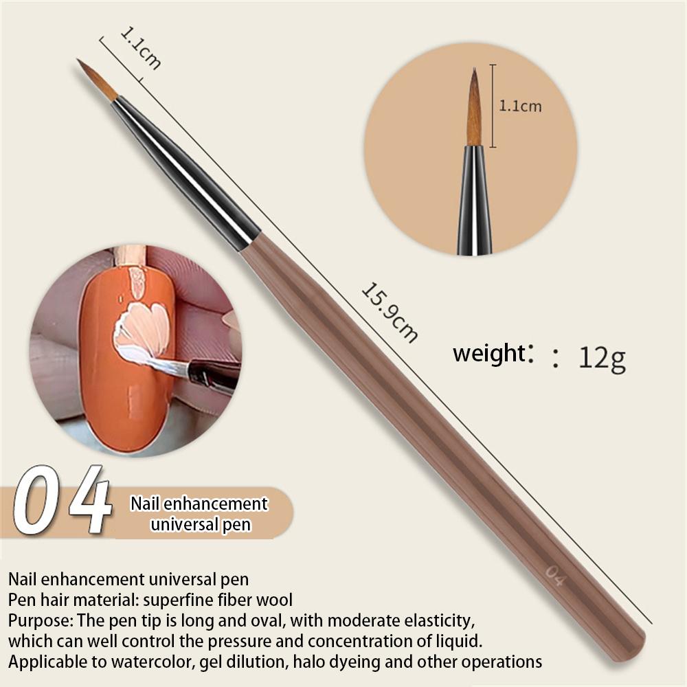 French Stripe Nail Art Liner Pinselspitzen Ultradünner Strichzeichnungsstift UV-Gel Malpinsel Maniküre-Werkzeuge