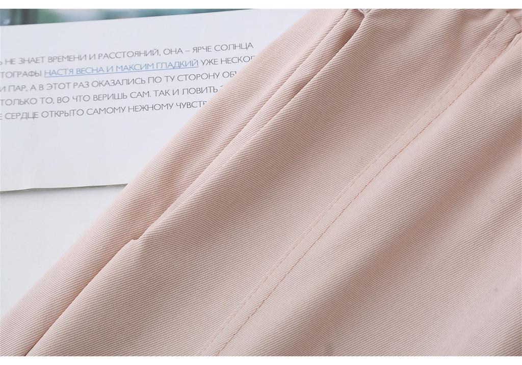 2026 Spring/Summer Plus Size High Waist Cropped Pants - Slimming Elastic Waist Women's Casual Pants