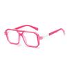 Light Frame Blue Blocking Glasses Transparent Black Optical Glasse Women Men Square Eyewear Blocking Eyeglasse Spectacle Eyeglasses