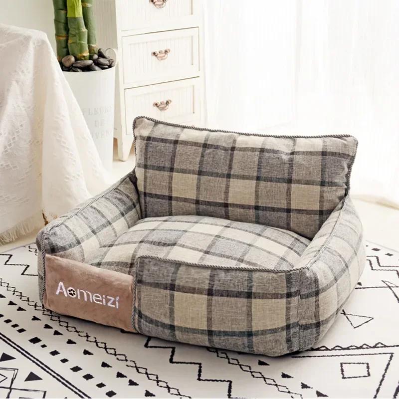 Warm Dog Cat Bed Pet Mat Removable Soft Pet House Washable Sofa Cushion Sleeping Bed For Cat Puppy Kennel Indoor Pet Dog Supplie