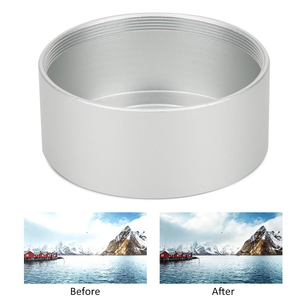 Metal Aluminium Alloy Lens Hood for 35mm f1.7Celsius50mm f1.4 Digital Camera CCTV Lens