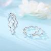 925 Silver Hoop Earrings Simple Silver Heart Shape Earrings For Women Engagement Wedding Party Birthday Jewelry Gift