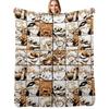 Bakugo Katsuki Collage Throw Blanket Easy Care Comfortable Blanket for Couch