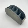 PU Leather Remote Control and Cosmetics Storage Box for Home or Office 