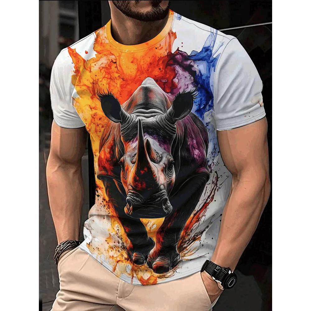 Comfortable Simple Men's Versatile Short-sleeved Top Casual Loose T-Shirts Men’s